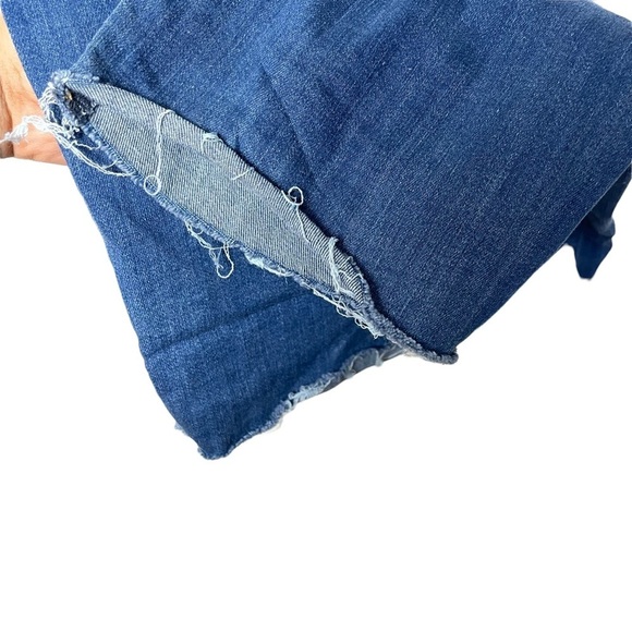 Universal Thread Blue Frayed Hem High Rise Skinny Jeans Plus Size 18/34R - Picture 5 of 8